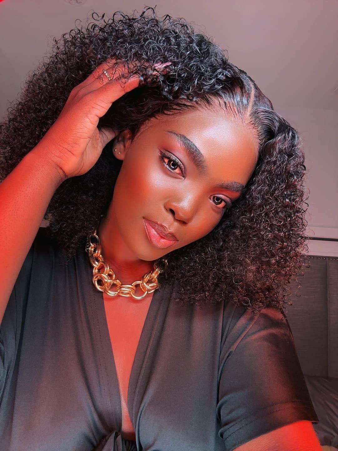 DANOUNOU Wigs Kinky Curly 13*6 Lace 250% Density, Virgin Hair 100% Human Hair