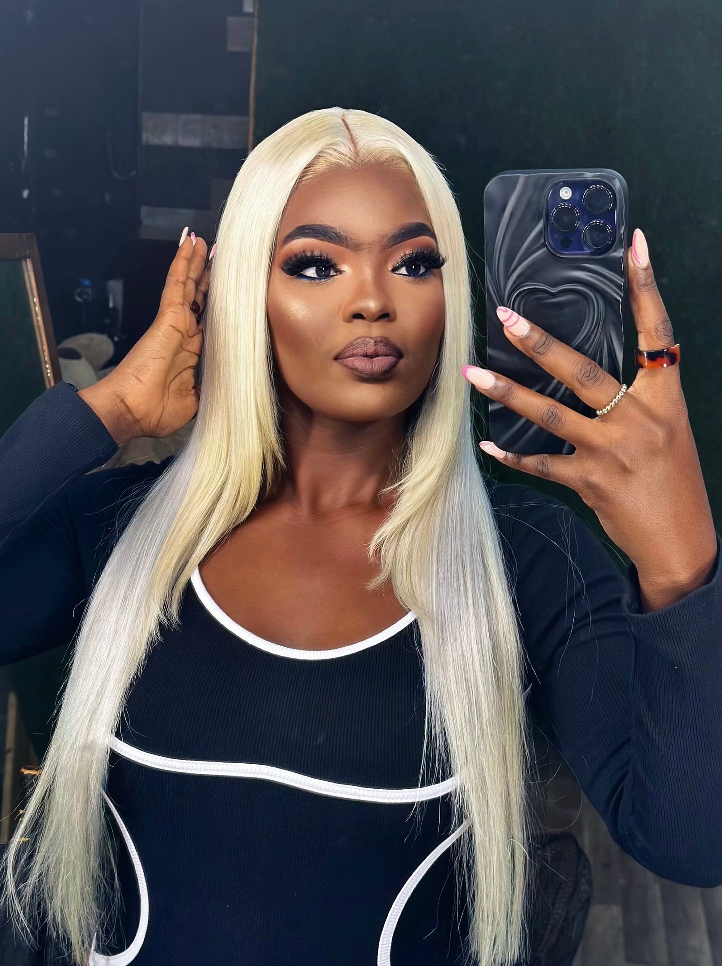 DANOUNOU (Copy) 613 Blonde Straight Human Hair Lace Front Wigs 250% Density/ 100% Human