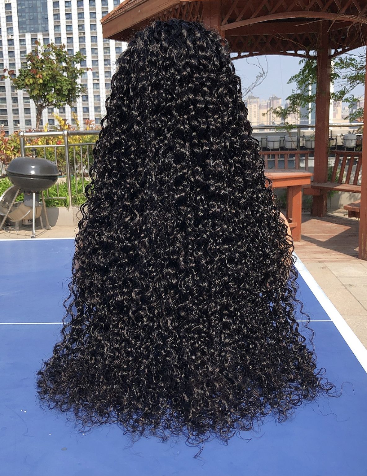 DANOUNOU Burmese Curly Half Wig 13*4 Lace Transparent 200% Density/ 100% Human