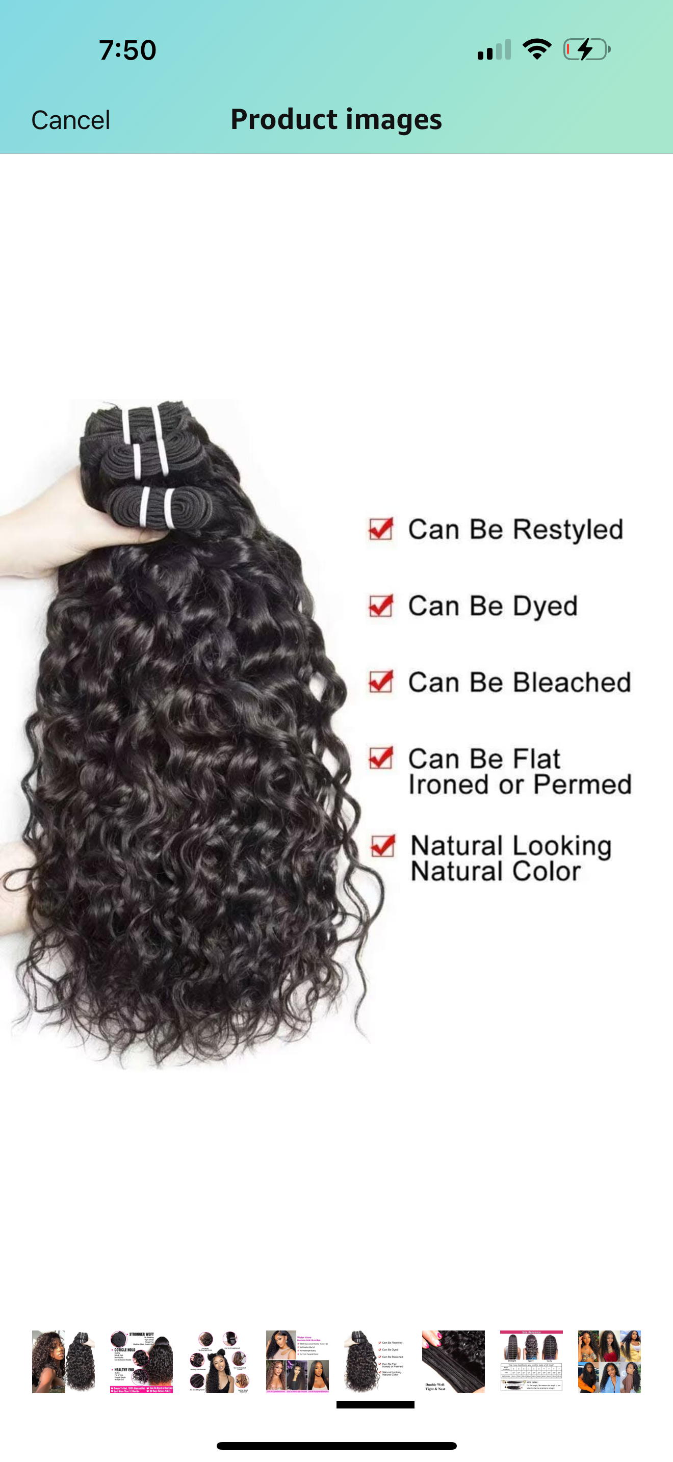 DANOUNOU Water Wave Bundles, Virgin Hair/ 100% Human Hair