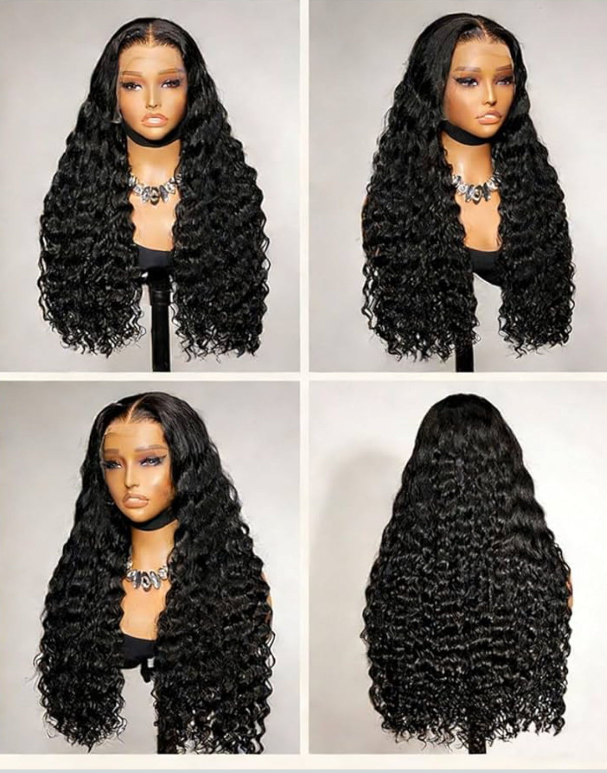 DANOUNOU Wigs Deep Wave Curly Full Frontal HD Lace 13*6 Virgin Hair/ Premium Hair/ 100% Human