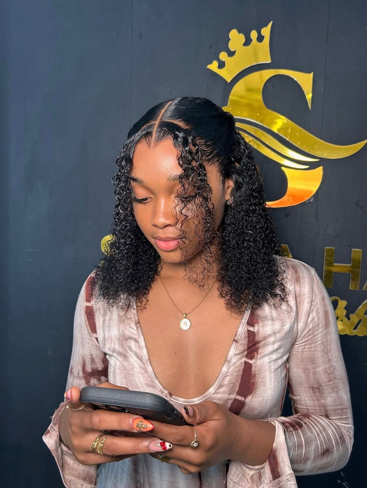 DANOUNOU Wigs Kinky Curly 13*6 Lace 250% Density, Virgin Hair 100% Human Hair