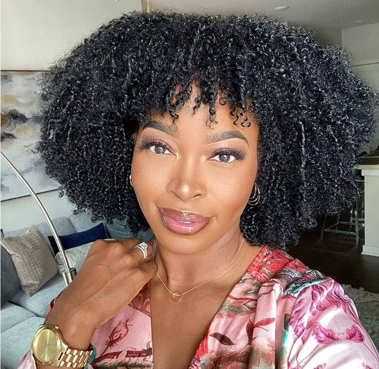 (Copy) (Copy) DANOUNOU Afro Glueless Curly, 280% Density, 100% Human