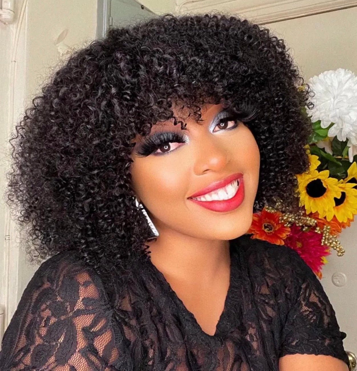 (Copy) (Copy) DANOUNOU Afro Glueless Curly, 280% Density, 100% Human