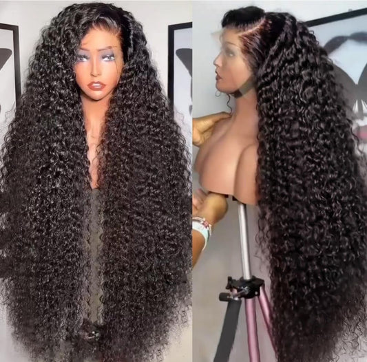 Danounou Deep Wave 13*6 Lace Transparent Virgin Hair, 200% Density/ Premium Hair/ 100%  Humain