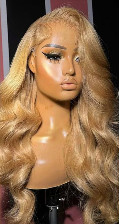 (Copy) DANOUNOU Loose Body Wave, 13*6, 250% Density Virgin Hair/ Color, Honey Blonde, 100% Human