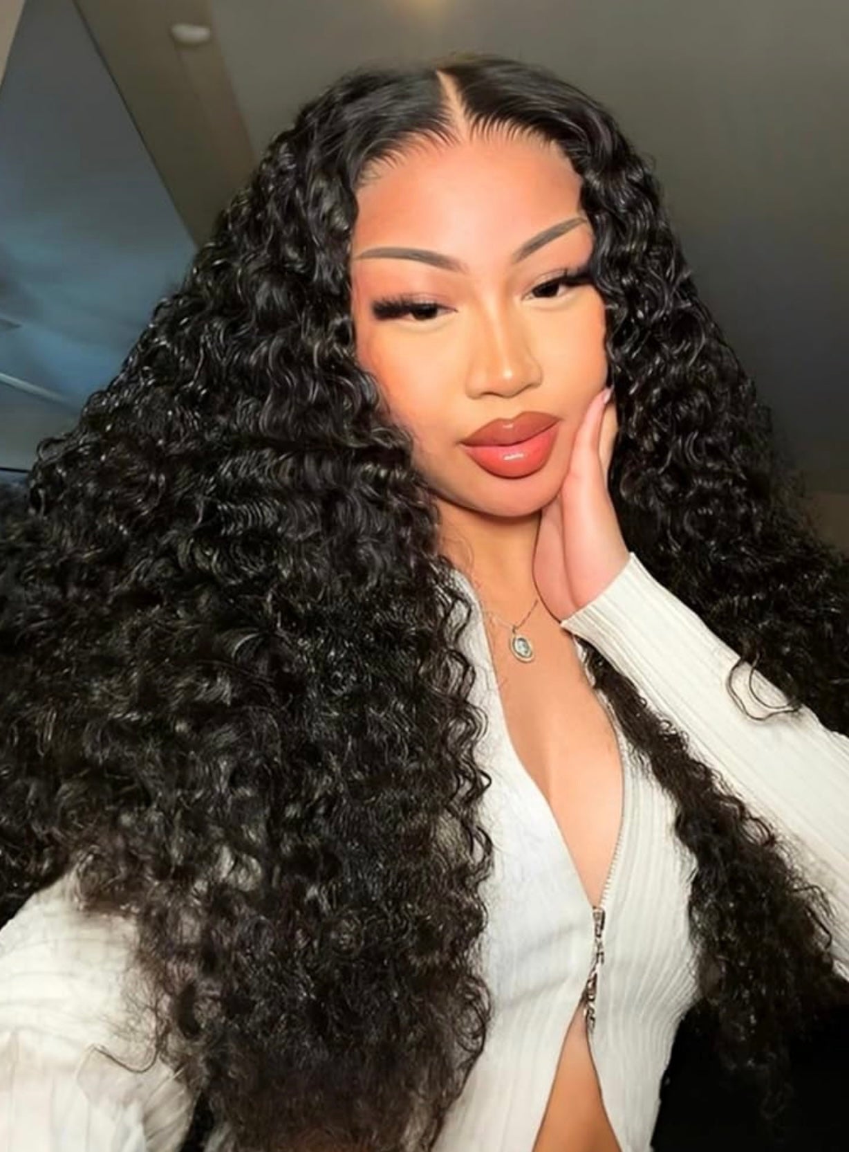 DANOUNOU Deep Wave, 13*6 Transparent Lace, Natural Color, Virgin Hair, 250% Density/ 100% Human Hair