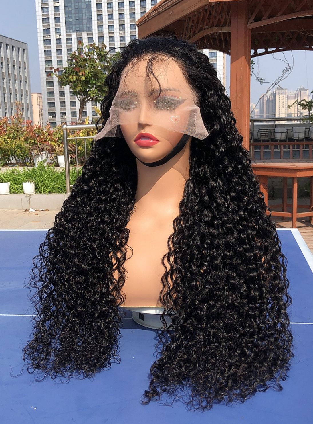 Danounou Burmese Curly Half Wig 13*4 Lace Transparent 200% Density/ 100% Human