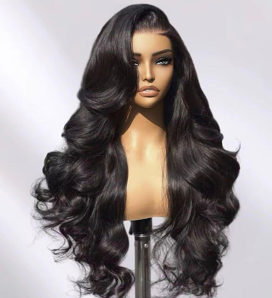 Danounou Body Wave Wigs, 13*6 Lace Transparent 250% Density, Natural Color Premium Hair/ 100% Human Hair