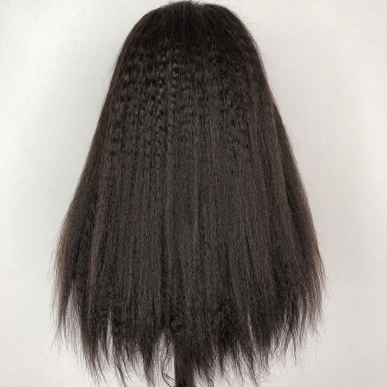 Danounou Wigs Kinky Straight 13*6 Lace Transparent, Human Hair 250% Density/ 100% Human