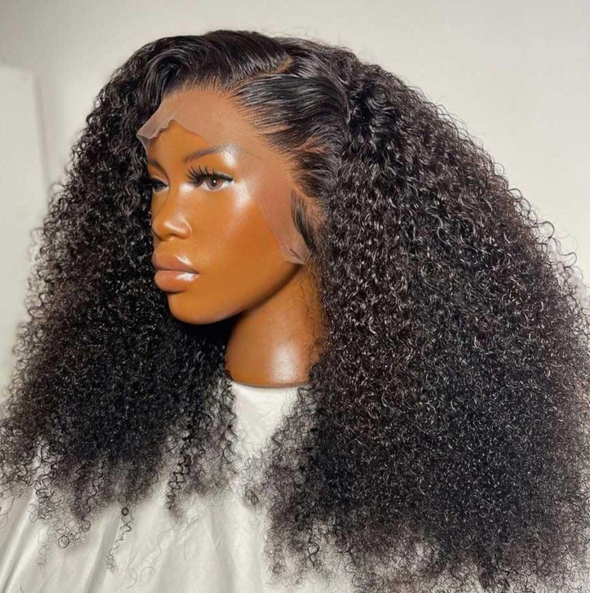 DANOUNOU Wigs Kinky Curly 13*6 Lace 250% Density, Virgin Hair 100% Human Hair