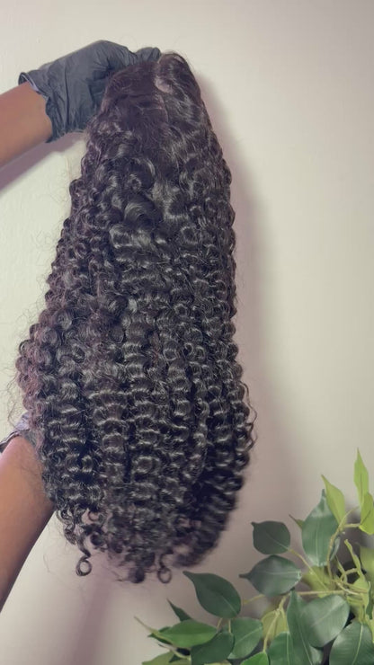 DANOUNOU Wigs Deep Wave Curly Full Frontal HD Lace 13*6 Virgin Hair/ Premium Hair/ 100% Human